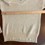 J.Crew Women's Flare Sleeve Swing Knit Sweater Ivory V-Neck style H7152 medium Photo 6