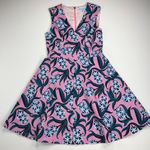 Draper James  Hyacinth Love Circle Dress Pink V-Neck FLare Skirt Barbie Size 4 Photo 14