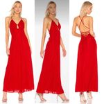 House of Harlow 1960 x Revolve Strappy Maxi Dress size M Red Photo 1