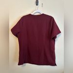 FIGS Casma Technical Collection Three Pocket Burgundy Scrub Top XL Nurse Photo 4