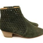Soludos  Lola Green Suede Perforated Bootie Women's 8 US Photo 2