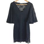 Kimchi Blue  Black Lace Flutter Sleeve Mini Dress Romantic Small Whimsygoth Photo 1
