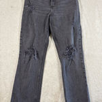 Abercrombie & Fitch abercrombie 90s striaght high rise curve love 28/6s black washed jeans Photo 0