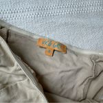 Verge Girl Vrg Grl Tan khaki linen like strapless tube crop top with zipper closure Photo 5