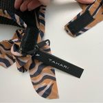Tahari  Hat Visor Sun Animal Print Bow Packable Roll Up Black Blue Camel Tan Photo 5