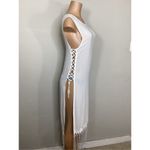 l*space New. L* white fringe lace up cover up. Small. Retails$99 Photo 14