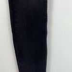 Free People Sz 29 Black Denim Wash Button Fly Mid Rise Skinny Jeans Raw Hem Photo 4