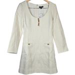 J.Crew  Sophia Wool‎ Blend scoopneck dress in tweed Natural 6 NWT Photo 0