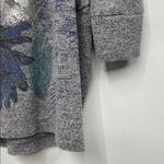 Desigual  Floral Print Scoop Neck 1/2 sleeve oversized Gray pullover Top size XL Photo 4
