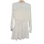 Rag and Bone  CALISTA LONG SLEEVE LIGHT DOVE MINI DRESS M Photo 6