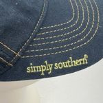 Simply Southern  Gold Glitter Embroidered Bow Logo Hat Cap Snapback Trucker Mesh Photo 5