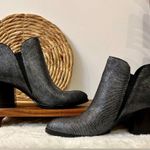 Donald J. Pliner Edyn Metallic Block Heel Ankle Boots Size 7 Photo 4