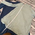 J. Jill Pure Blue Midi Dress and Green Tunic Turtle Neck Top Size Large Photo 2