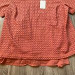 A New Day  Coral Pink Eyelet Top Size XXL NWT Photo 3