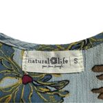 Natural Life Blue Floral Rayon Sleeveless Jumpsuit Romper size small Photo 7