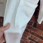 Purple Snow  womens waffle knit open front lightweight cardigan white M Photo 2