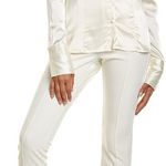 We Wore What NWOT  Traditional Satin Button Down Photo 2