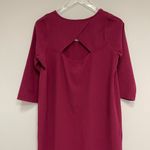 Jack by BB Dakota  Maroon Cutout Back Dress Shift Mini Cocktail Size Medium Photo 3