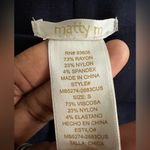 matty m  Women’s Navy Blue Mid Rise Active Every Day Leggings Sz M Photo 3