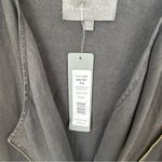 Michael Stars  Women’s Black Linen Zip Front Trench Coat XS Photo 10