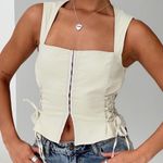 Princess Polly NEW  Myrin Top Beige Size 2 NWT Photo 0