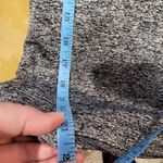 SheIn  Gray Crossed Back Long Sleeve fitted Athletic Top Photo 4