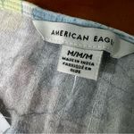 American Eagle NWT Outfitters Floral Shorts romper medium blue yellow Photo 4