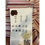 Hugo Boss Bateco Striped Tie Neck Top Red White Womens Size 14 Photo 12