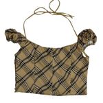 I am gia I.AM.GIA Carmel Top - Tan Check - XL Photo 2