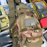 Shoulder Bag Camo Army Style Brown Photo 0