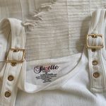 Suzette White Top with Buckle Straps Photo 2