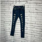 Bamboo  Jeans Skinny High Rise Jeans Distressed Stretch Medium Wash Women’s 11/26 Photo 7