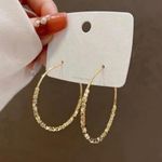 18K Gold Plated Gold Hoop Earrings for Women Photo 2