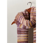 Free People  All Mine Woven Scarf NWT Purple and Yellow Photo 2