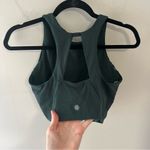 Athleta Green Camo Stripe Crop Tank Photo 2