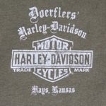 Harley Davidson Y2K 2007 Army Green Sparkly Logo Tank Top Photo 7