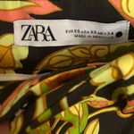 ZARA High Waisted 70s Printed Pants XS Retro Bohemian Photo 10