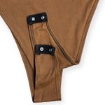 Women’s Brown Seamless Ultra High Leg Square Neck Bodysuit Size L Photo 2