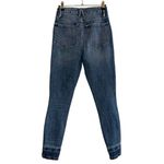 Good American  Good Waist Destroyed High Rise Cropped Jeans in Blue634 4/27 Photo 3