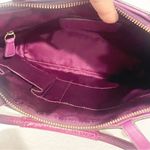 Coach  Women's Signature‎ Brown Purple Patent Chelsea Purse Tote Bag Photo 3