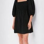 Tuckernuck 100% Linen Black Annie Smocked Mini Dress Size XS Photo 0
