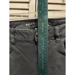 American Eagle Jean Skinny Jeggings Gray Low Rise Size 8 Pockets Boho Casual Zip Photo 1