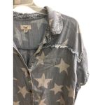 easel  Women's Stars Dress Distressed Washed Denim Size Size Small 100% Cotton‎ Photo 2