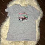 Holiday Time  grey christmas t shirt sz large Photo 0