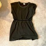 Aerie Offline by  mini dress. Black fleece cut out dress Photo 0