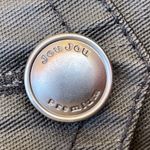 Jou Jou Black Waxed Denim Jacket Women’s Large Photo 2