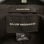 Club Monaco  Reeta Italian Wool Leather Moto long jacket women’s S biker trench c Photo 9