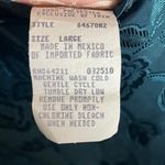 Vintage Angelique Women's L Satin Slip Dress Teal Blue Floral Chemise Lingerie Size L Photo 6