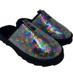 Wild Pair  Portia Colorful Sequin Faux Fur Insole Slippers Size 6.5 Photo 0