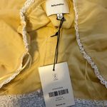 Reformation  Yellow Lace-Trimmed Top Photo 1